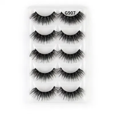 5 Pairs of False Eyelashes 3D Natural Imitation Thick Mink Hair Eyelashes