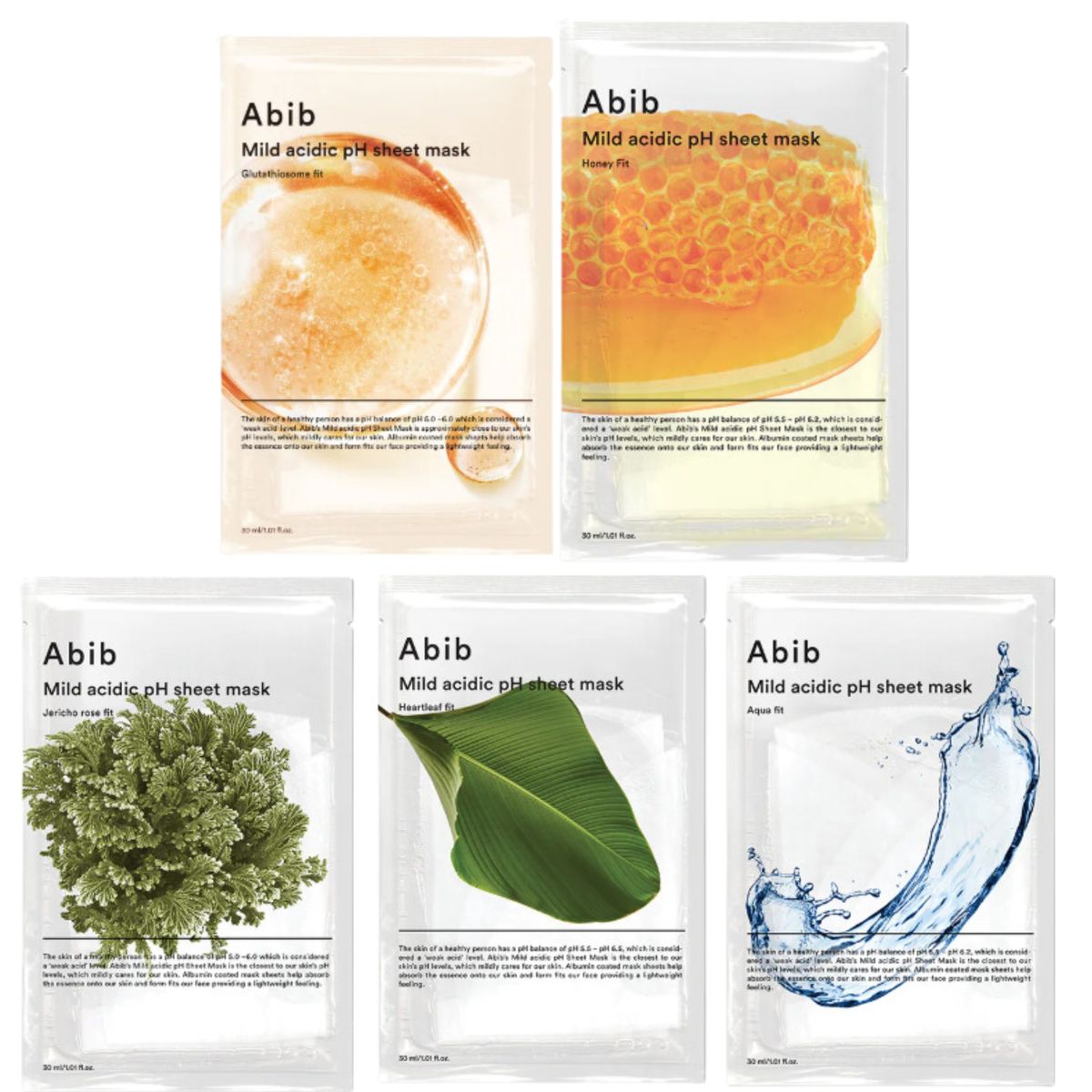 (ABIB) Mild Acidic PH Sheet Mask Jericho Rose Fit 30ml