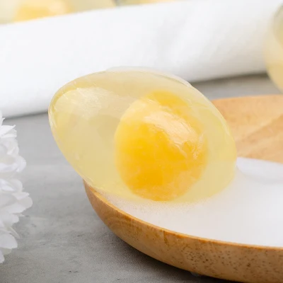 Aixin Private Label Egg Shape Soap for Face and Body Whitening Cleaning Bar Handmade Collagen Egg Soap