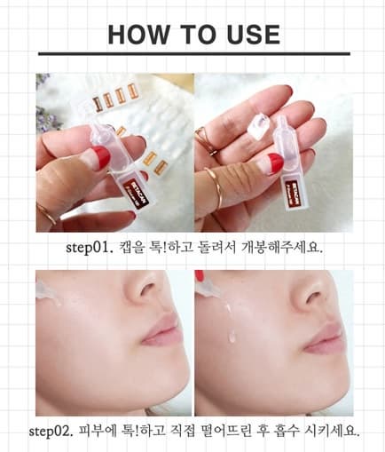 Beta-Glucan Ampoule Moisturizer for Facial Care 