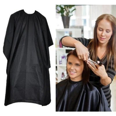 Black Hair Cutting Cloak Foldable Salon Barber Cape Wrap Hairdressing Capes Cover Cloth Haircut Protecter Shaver Clean Aprons