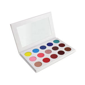 Cosmetic makeup 15 color wholesale glitter eyeshadow palette print your private label