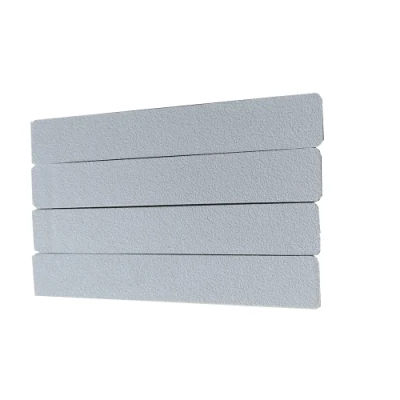 Custom Logo White Rectangle File Nails Care Nail File 80/80 Grit