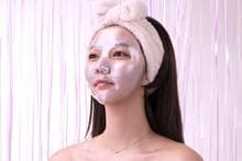 DAZZLING FACE PARTY (HYDROGEL GLITTER MASK) PURPLE SPACE