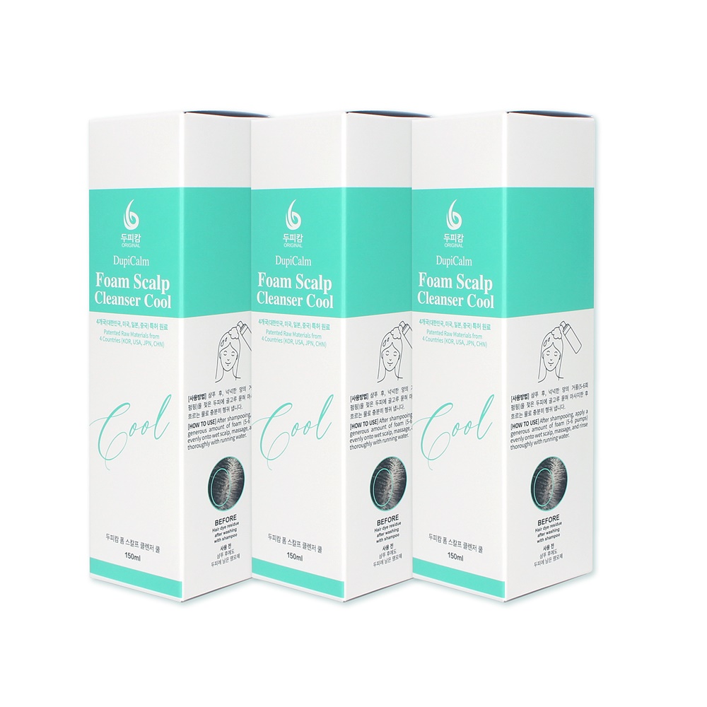 DupiCalm Foam Scalp Cleanser Cool  150 mL (5 FL OZ, 200 pumps) For General Scalp
