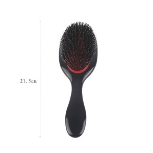 Factory hot sale boar bristle hair brush plastic handle custom logo hair brush