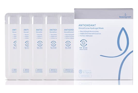 Glutathione &amp; Pullulan hydrogel facial mask