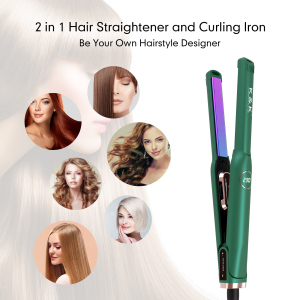 Hot Sale Flat Iron Mini 1/2 Inch Tourmaline 2 In 1 Small Pencil Flat Iron Ceramic