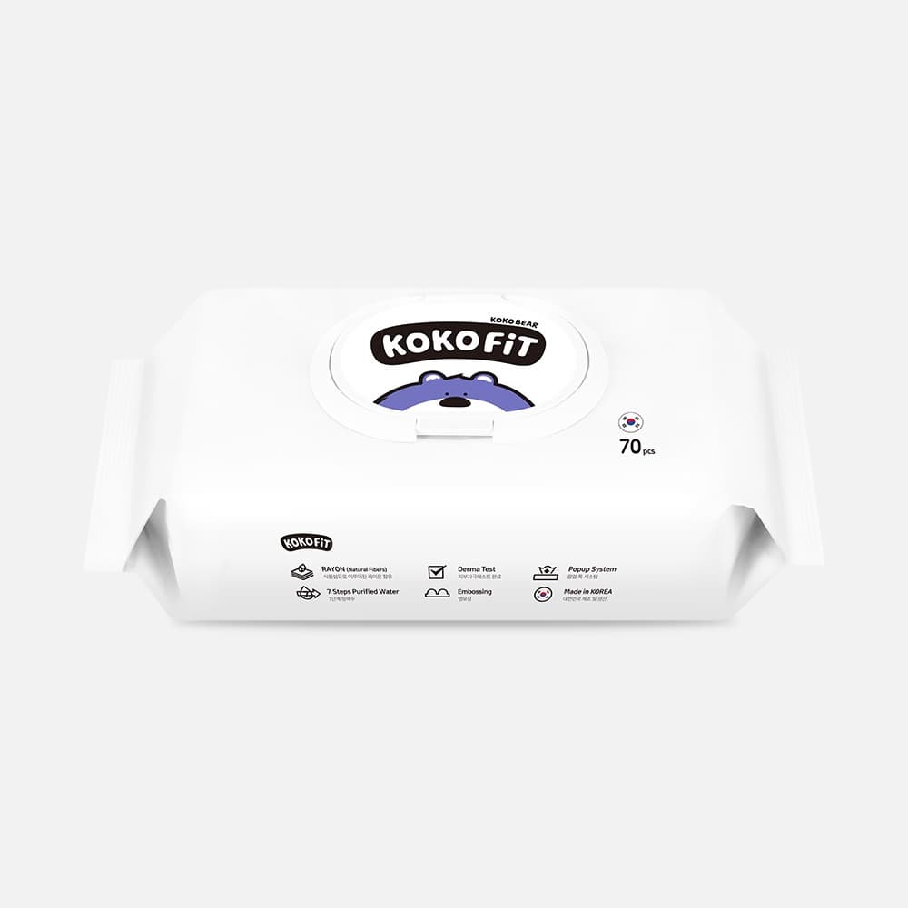 KOKOFiT Wet Wipes - Koko Duck / Koko Rabbit / Koko Cat / Koko Bear / Koko Dog 100