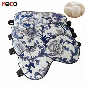 MEDO Blue and White Porcelain Pattern Silk Eye Mask for Sleep, Amazon Hot Sale Silk Sleep Mask Eye Use, Sleep Eye Mask Silk