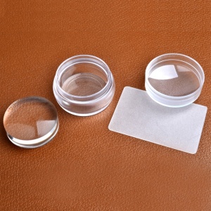 Misscheering New Lovely Design Matte Nail Art Stamper Scraper with  Silicone Jelly 3.5cm Nail Stamp Stamping Tools