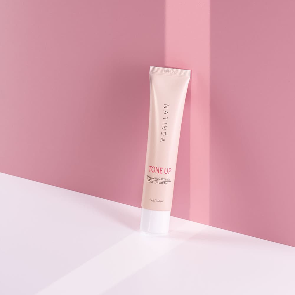 NATINDA Calamine Shiny Pink Tone-Up Cream 50g