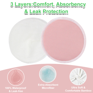 Natucare Most Absorbent Reusable Feeding Pad Washable Milk Saver Wool Nursing Pads Natural Breast Leaking Pads