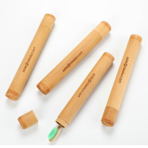 natural wood bamboo tube packaging bamboo toothbrush case