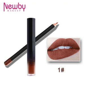 New colors lip liner pencil waterproof smooth lipstick pen set lip gloss private label