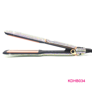 NEW design bigger hair straightener bling diamond high temperature hot flat iron