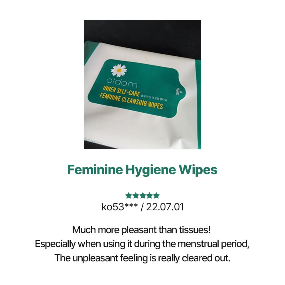 Oldam Feminine Miin Cleansing Wipes