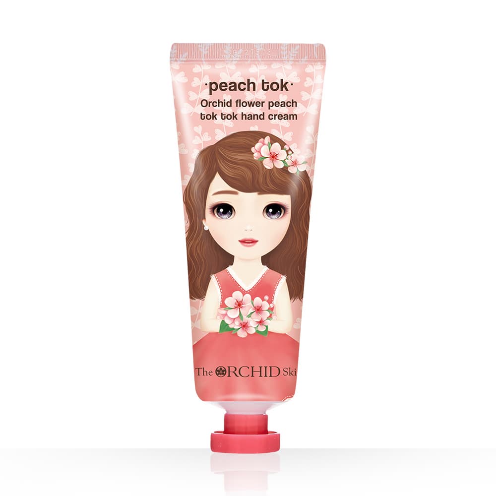 Orchid flower peach tok tok hand ceam