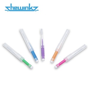 Orthodontic Dental I-shape Interdental Brush with Cap