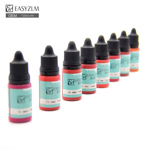 Permanent makeup pigment tattoo ink for lip