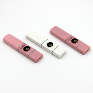 Pink And White Magic Tools Portable Electric Eyelash Curler With USB Charging Line