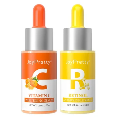 Private Label Retinol Vitamin C Skin Care Serum for Hydrating Wrinkles Day and Night Whitening Serum Skin Care Set