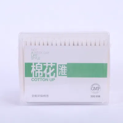 Sample Customization 300PCS Double Round Head Paper Stick in PP Square Box