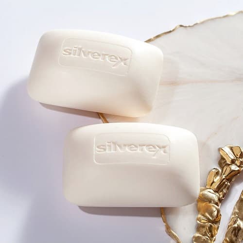 SILVEREX Colloidal Silver Soap Bar with Rich Bubbles for Skincare and Immune Improving Effect