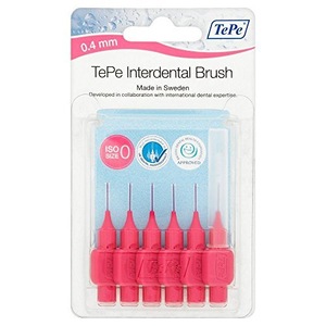 TePe Interdental Brush Pink 0.4mm Pack of 6