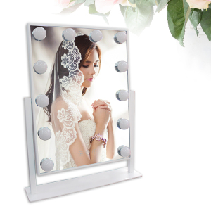 Touch Screen Portable  Vanity Tabletop Lamp Cosmetic Mirror Make Up Mirror