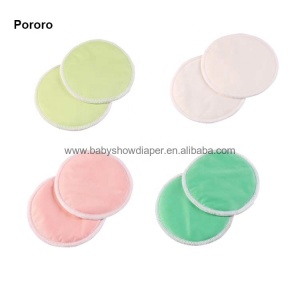 Washable Organic Bamboo Breast Feeding Pads Fiber Bamboo Waterproof Nursing Pads Anti-galactorrhea Pads 12CM