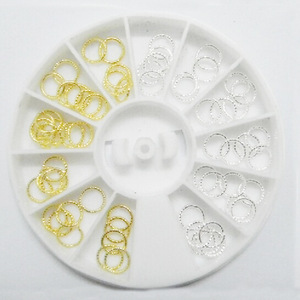 Wholesale popular nail product alloy 3d nail art supplies