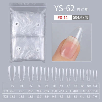 Wholesale Price Salon Use Transparent Nature Soft Gel Nail Tips