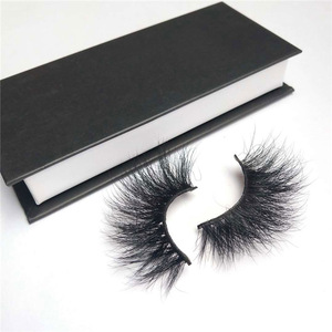 Wholesale private label clear band premium sally beauty supply mink eyelashes 3d false eyelashes with custom boxes mink strip