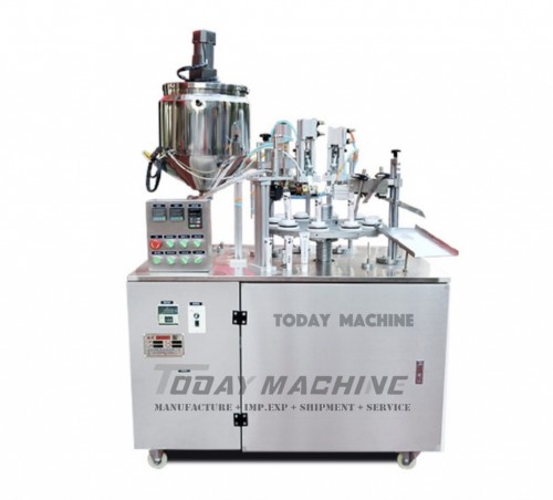 Facial Cleanser Tube Filling Sealing Machine For Laminated Tube