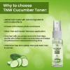 TNW -The Natural Wash cucumber Toner Mini 30ml | Toner & Makeup remover | For fresh & Hydrated skin | 30ml