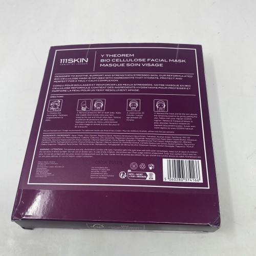 111SKIN Y Theorem Bio Cellulose Facial Mask — 5 × 23 mL