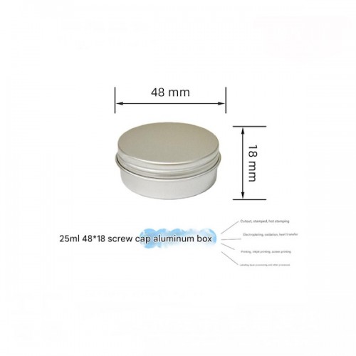 Customized Mini Oxidizing Aluminum Perfume Bottle Jar