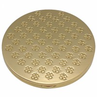 Portable Pocket Gold Clover Cosmetic Mirror Zinc Alloy Folding Double Sided Makeup Mirror