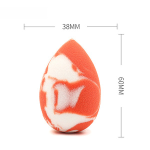 2019 Colorful Marble Fluffy Sponge Puff No Latex Cosmetic Puff