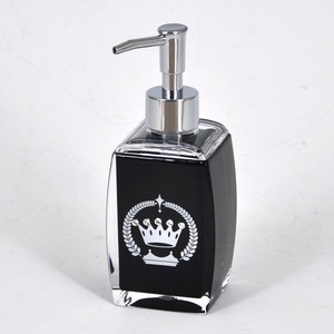 Acrylic square special crown design hotel shower bath set