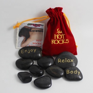 black basalt hot massage stones for spa