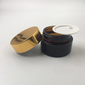 Cosmetics Packaging 15g 20g 30g 50g 60g 100g 120g Face Eye Cream Amber Glass Jar