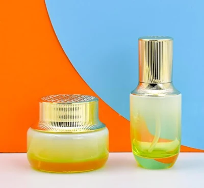 Custom High Quality Cosmetic Oil Glass Bottle Set