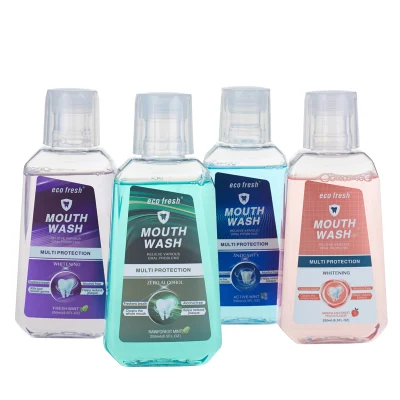 Custom Private Label Pet Bottle 500ml Travel Size Active Mint Liquid Mouthwash for Bad Breath Reduce Plaque