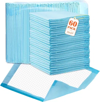 Disposable Underpads Absorbent Fluff Protective Bed Pads, PEE Pads for Babies, Kids, Adults &amp; Elderly Puppy Pads Large for Training Leak Proof