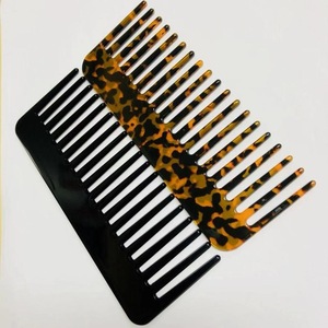 Excellent quality manufacturer custom logo cellulose acetate combs for lady