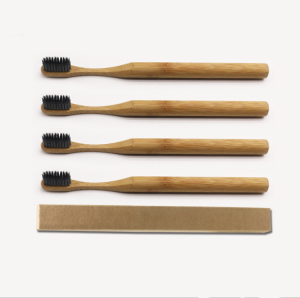 Factory Custom Adult Bamboo Toothbrush Set Micro Business Japanese Bamboo Wood Bamboo Charcoal Soft Hair Toothbrush Wholesale