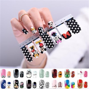Factory Huizi Glitter color Nail Polish Sticker Nail Supplies