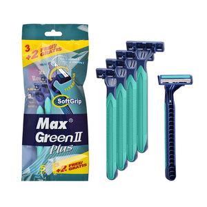 Five Pieces in polybag package Twin Blade Razor